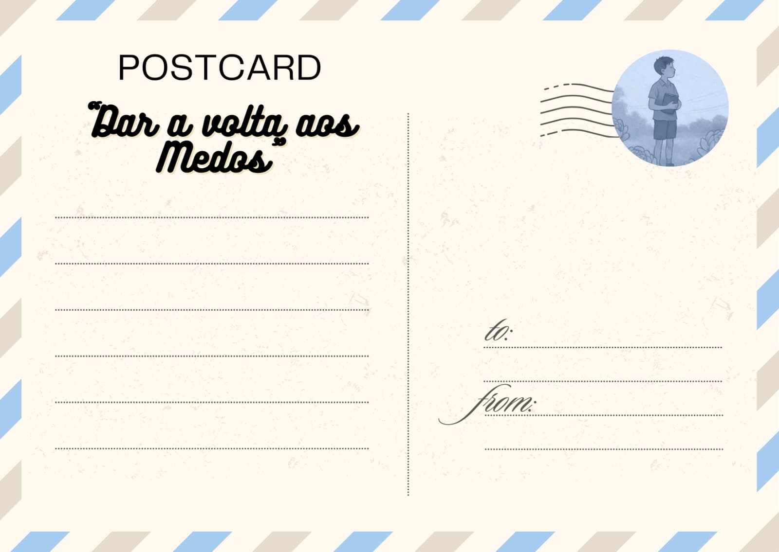 Verso do postal
